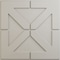 Ekena Millwork 19 5/8in. W x 19 5/8in. H Xander EnduraWall Decorative 3D Wall Panel Covers 2.67 Sq. Ft. WP20X20XAGBW - alternate 1